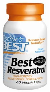 Best trans-Resveratrol featuring ResVinol-25 (100 mg) Doctor's Best